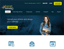 Tablet Screenshot of custombuiltcalendars.com